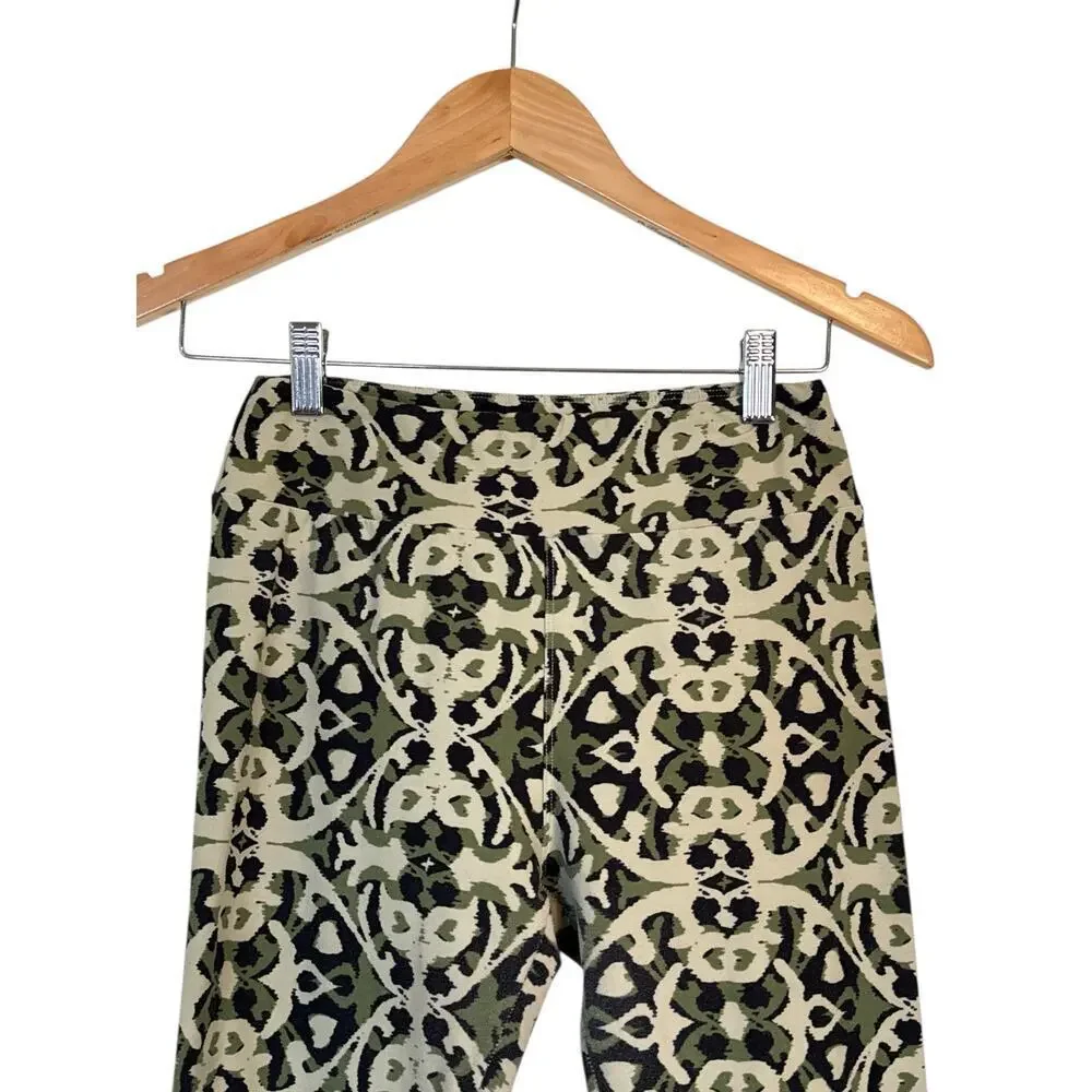 Lularoe Women's One Size Leggings High Waisted Floral Print Active Multi